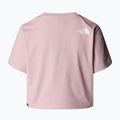 Női póló The North Face Simple Dome Cropped Slim Tee fém rózsaszín 5