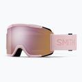 Síszemüveg Smith Squad carnation/chrp everyday rose gold mirror/clear
