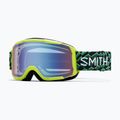 Gyerek síszemüveg Smith Daredevil Jr electric lime left turn/blue sensor mirror 5