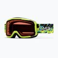 Gyerek síszemüveg Smith Daredevil S3 electric lime slime/green solx mirror antifog