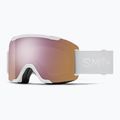 Síszemüveg Smith Squad S2 white vapor/chromapop everyday rose gold mirror