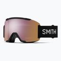 Síszemüveg Smith Squad S2 black/chromapop everyday rose gold mirror