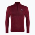 Férfi Under Armour Seamless Stride 1/4 Zip futó melegítőfelső versenyző piros/reflektív