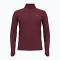 Férfi futópulóver Under Armour Vanish CW 1/4 Zip cardinal/reflective