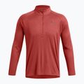 Férfi hosszú ujjú felső Under Armour Tech Textured 1/2 Zip earthen orange/black