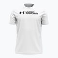 Férfi edzőpóló Under Armour Sliced Wordmark 60/40S white/black