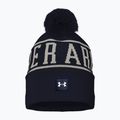 Férfi téli sapka Under Armour Halftime Pom Beanie midnight navy/summit white