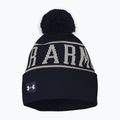 Férfi téli sapka Under Armour Halftime Pom Beanie midnight navy/summit white 3