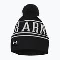 Férfi téli sapka Under Armour Halftime Pom Beanie black/white/white 3