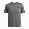 Férfi Under Armour Sportstyle bal mellkasi póló castlerock/fekete 3