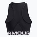 Under Armour Heat Gear Rib Tank fekete/fekete/fehér női edző felső 2