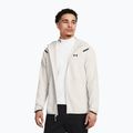 Férfi pulóver Under Armour Unstoppable Fleece Full Zip HD summit white/black
