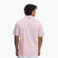 Under Armour Tech Polo prime rózsaszín/pályaszürke férfi pólóing 2