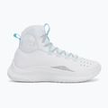 Under Armour CURRY 4 FLOTRO kosárlabda cipő fehér/stream/metál ezüst 2