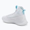 Under Armour CURRY 4 FLOTRO kosárlabda cipő fehér/stream/metál ezüst 3