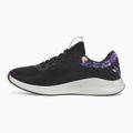 Under Armour Charged Aurora 2+ női edzőcipő fekete/hidro zöld/metál meleg ezüst 9