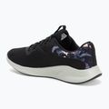 Under Armour Charged Aurora 2+ női edzőcipő fekete/hidro zöld/metál meleg ezüst 3