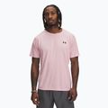 Under Armour Tech Textured prime rózsaszín/fekete férfi edzőpóló