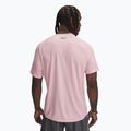 Under Armour Tech Textured prime rózsaszín/fekete férfi edzőpóló 2