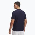 Férfi Under Armour HeatGear Fitted midnight navy/fehér edzőpóló 2