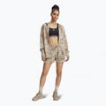 Under Armour Project Rock Terry női rövidnadrág city khaki / hiper zöld 2
