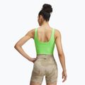 Under Armour Project Rock Fitted Bra edzőmelltartó cyber zöld / cyber zöld 3