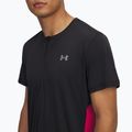 Férfi Under Armour Trail Run Zip futópóló fekete/árnyékolt fukszia/fényvisszaverő 3