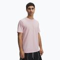 Férfi Under Armour Sportstyle bal mellkas prime rózsaszín/fehér póló