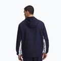 Férfi dzseki Under Armour Rival Woven Windbreaker midnight navy/midnight navy/white 2