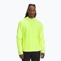 Férfi Under Armour Storm Run kapucnis, sárga/visszaverő futó dzseki magas látótávolsággal