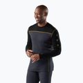 Férfi thermo hosszú ujjú póló Smartwool Classic Thermal Merino Base Layer Colorblock Crew Boxed charcoal/honey gold