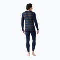 Férfi Smartwool Merino 250 Baselayer Crew hosszú ujjú termikus póló dobozban, mély tengerészkék geo csúcsokkal 2