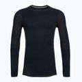 Férfi termoaktív pulóver Smartwool Intraknit Thermal Merino Baselayer Colorblock Crew deep navy/charcoal