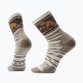 Smartwool Hike Targeted Cushion Bear Stripe Mid Crew zokni hamu