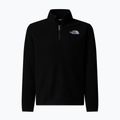 Gyermek polár pulóver The North Face Teen Glacier 1/4 Zip fekete