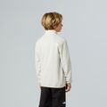 Gyermek polár pulóver The North Face Teen Glacier 1/4 Zip wine dune 5