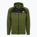 Férfi pulóver The North Face Reaxion Fleece Full Zip Hoodie erdőzöld/fekete