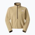Női pulóver The North Face Glacier Fleece 1/2 Zip Short khaki kő 4