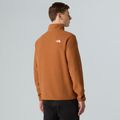 Férfi fleece pulóver The North Face Glacier Fleece 1/4 Zip égett umbra színben 3