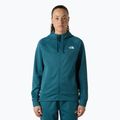 Női pulóver The North Face Reaxion 2.0 kapucnis, teljes cipzáras space dark heather színben