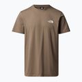 Férfi The North Face Simple Dome mokka barna póló 3