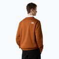 Férfi pulóver The North Face Easy Crew égett umbra színű pulóver 3