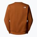 Férfi pulóver The North Face Easy Crew égett umbra színű pulóver 5