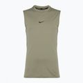 Férfi edzőpóló Nike Pro Dri-Fit ujjatlan felső világos hadsereg/fekete 7