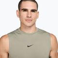 Férfi edzőpóló Nike Pro Dri-Fit ujjatlan felső világos hadsereg/fekete 4