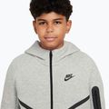 Gyermek Nike Sportswear Tech Fleece Full-Zip pulóver sötétszürke heather/fekete/fekete/fekete 4
