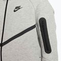 Gyermek Nike Sportswear Tech Fleece Full-Zip pulóver sötétszürke heather/fekete/fekete/fekete 6