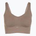 Sportmelltartó Nike Alate Medium Support Longline mink brown/white 8
