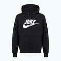 Férfi kapucnis pulóver Nike Club Pullover Hoodie black/black/white 6