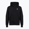 Férfi kapucnis pulóver Nike Club Pullover Hoodie black/black/white 6